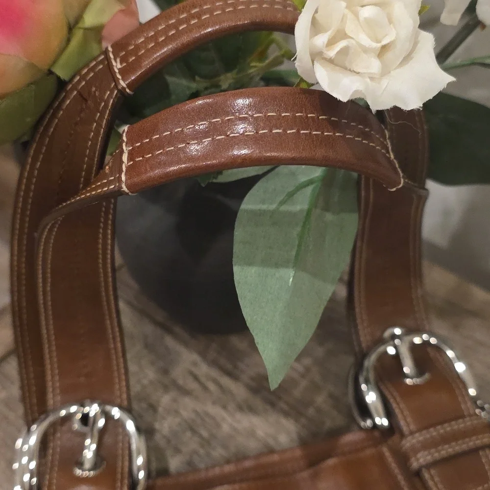 Coach Soho Pleated ASHLEY GALLERY TOTE WITH AUTHENTIC CHARM 15045